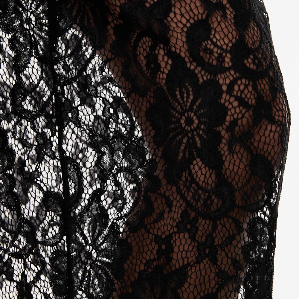 DMA Size M Sheer Black Lace Balloon Pants - Picture 3 of 4